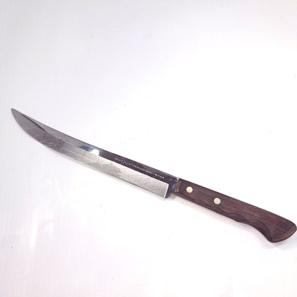 Ekco Flint Knife Carving Slicer Vanadium 9" blade slicing meat wood stainless US